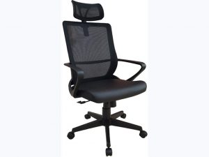 GHẾ NHÂN VIÊN LƯỚI GL217 CÓ TỰA ĐẦU-CHÂN NHỰA