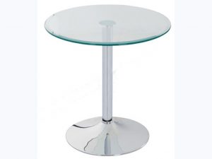 BÀN CAFE BCF106T - Ø600 - KÍNH TRẮNG