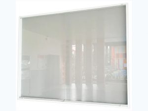 Bảng ghim Nỉ cố định có khung cánh kính lùa BG0912CL treo tường